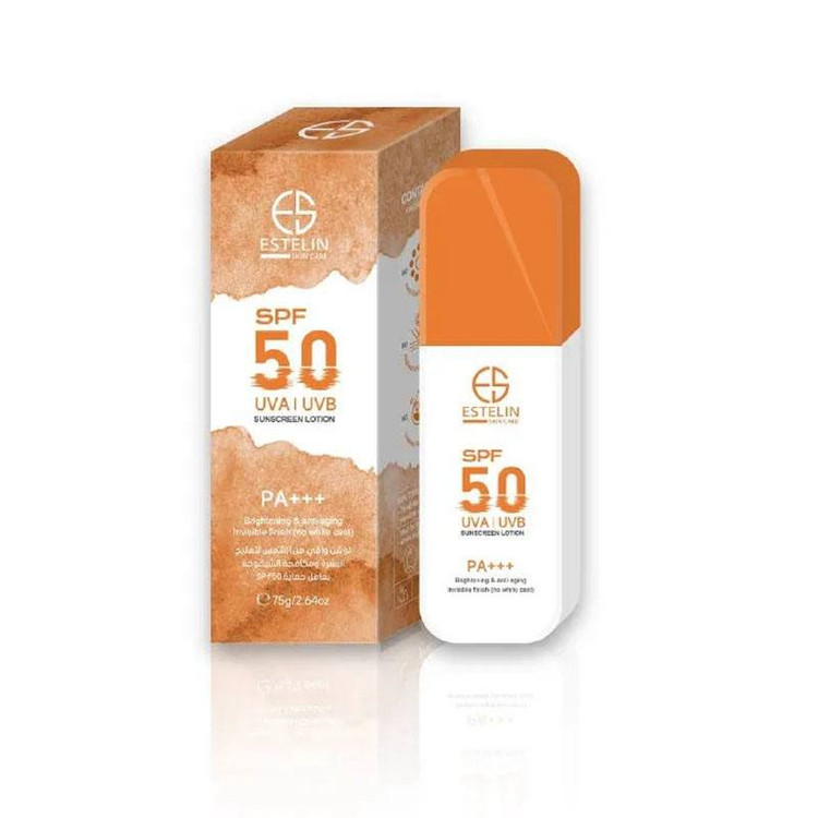 لوسیون ضد آفتاب روشن کننده و ضد پیری استیلن SPF50 مناسب انواع پوست
