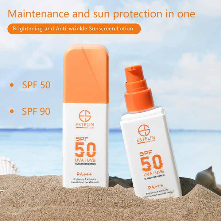 لوسیون ضد آفتاب روشن کننده و ضد پیری استیلن SPF50 مناسب انواع پوست