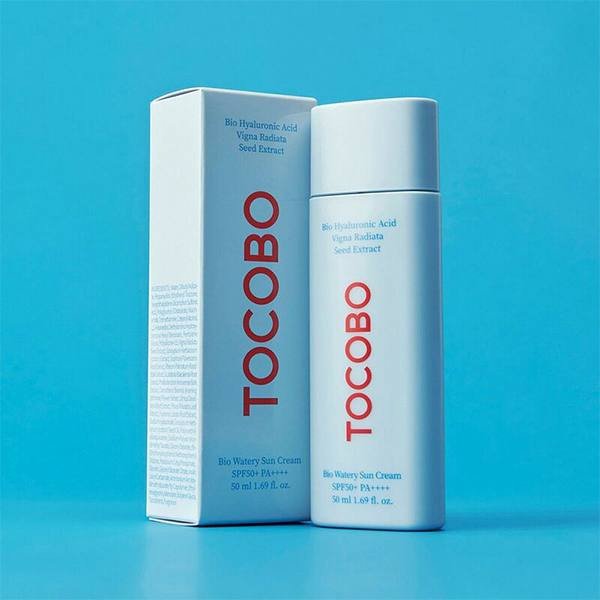 🔻ضد آفتاب کرمی بیو واتری توکوبو Tocobo Bio Hyaluronic Acid Vigna 50Ml🔻