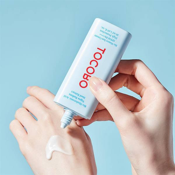 🔻ضد آفتاب کرمی بیو واتری توکوبو Tocobo Bio Hyaluronic Acid Vigna 50Ml🔻