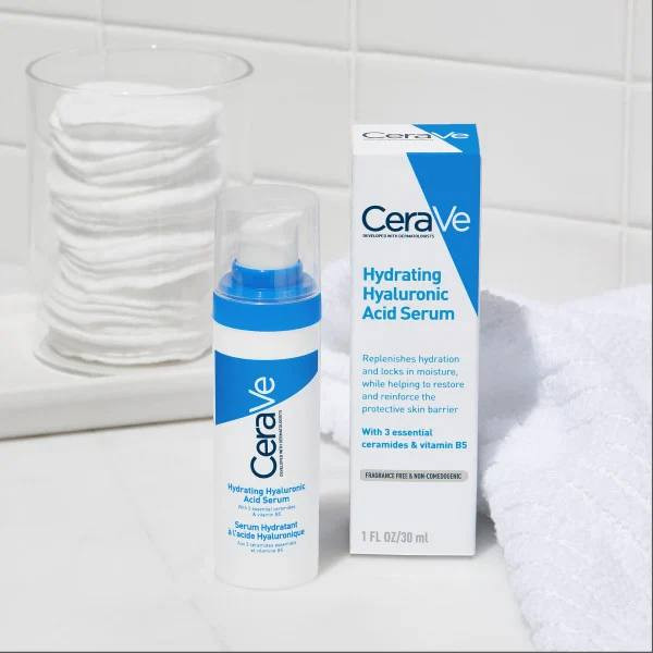 🔻سرم آبرسان هیالورونیک اسید سراوی Cerave Hydrating Hyaluronic Acid Serum 30Ml🔻