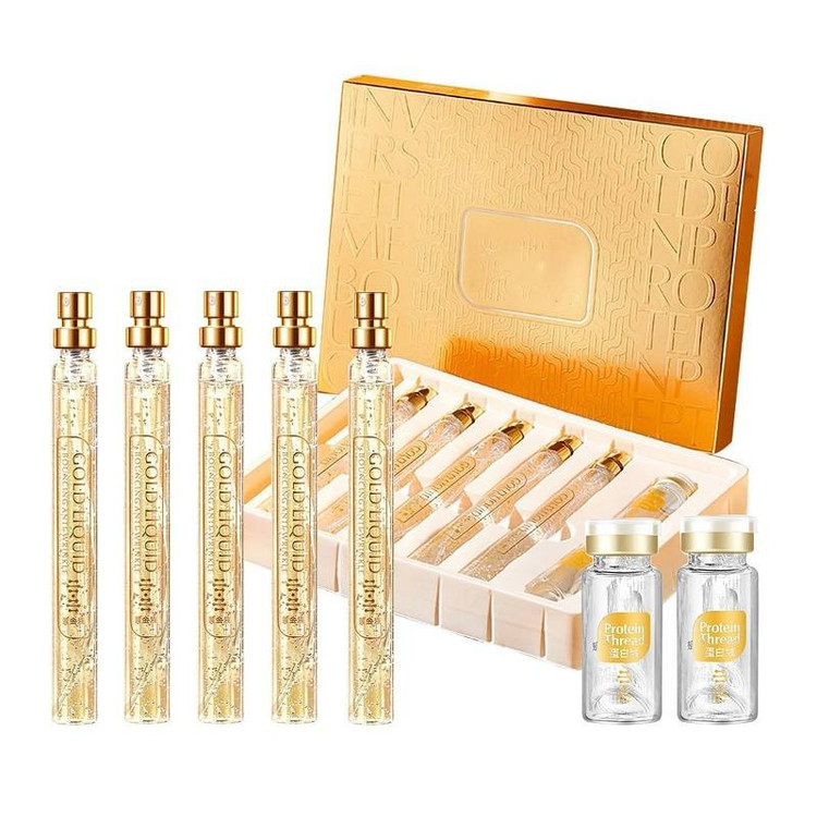 🔻پک نخ کلاژن ساز جذبی پروتئینی و اسپری طلا اچ ای اچ🔻 HIH INVERSE TIME BOUNCING GOLDEN PROTEIN SET BOX