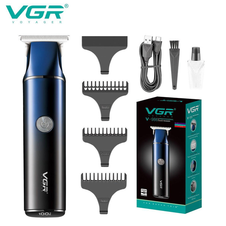 🔻ماشین اصلاح خط زن و صفرزن VGR-986 مناسب صورت و بدن🔻